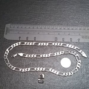 Sterling Silver Necklace 24 inch 8 mm